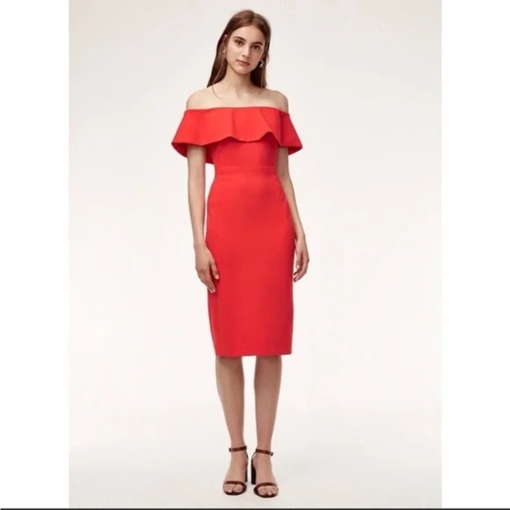 Aritiza Babaton Ruslan Dress in Poppy Red